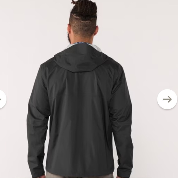 REI Co-op Rainier Peak 2.5L Ripstop Rain Jacket Men’s Size MEDIUM TALL Black - Picture 3 of 16